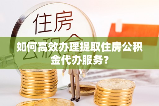 舒兰如何高效办理提取住房公积金代办服务？