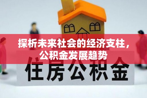 舒兰探析未来社会的经济支柱，公积金发展趋势