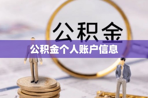 舒兰公积金个人账户信息