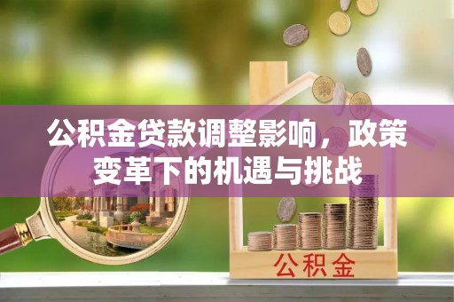 舒兰公积金贷款调整影响，政策变革下的机遇与挑战
