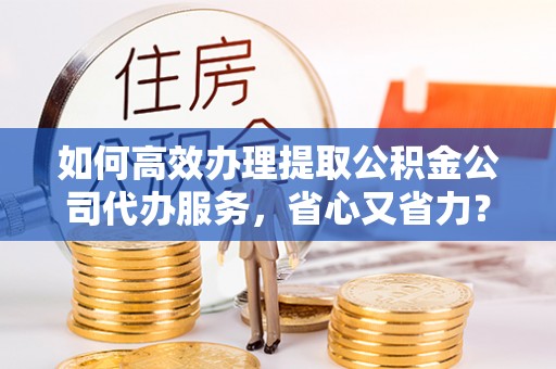 舒兰如何高效办理提取公积金公司代办服务，省心又省力？