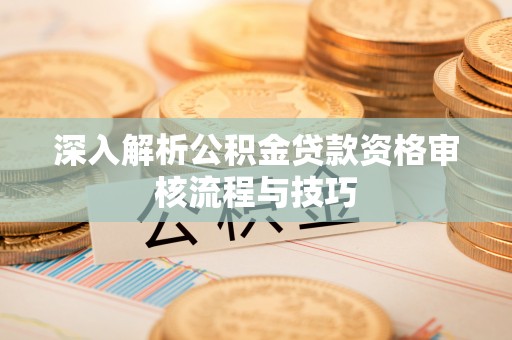 舒兰深入解析公积金贷款资格审核流程与技巧