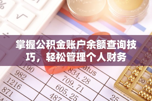 舒兰掌握公积金账户余额查询技巧，轻松管理个人财务