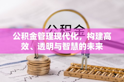 舒兰公积金管理现代化，构建高效、透明与智慧的未来