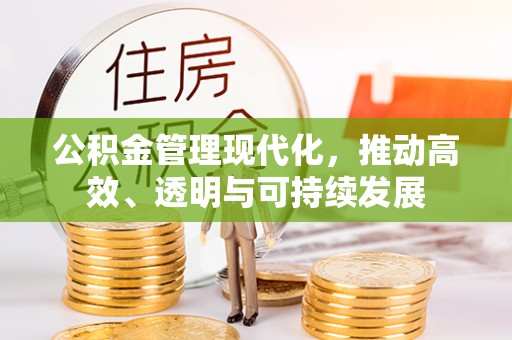 舒兰公积金管理现代化，推动高效、透明与可持续发展