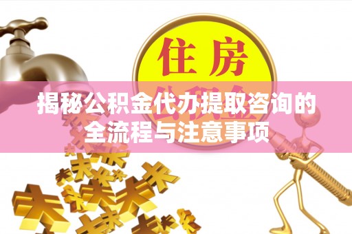 舒兰揭秘公积金代办提取咨询的全流程与注意事项
