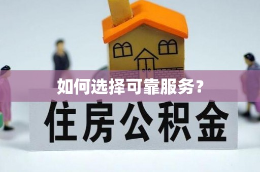 舒兰如何选择可靠服务？
