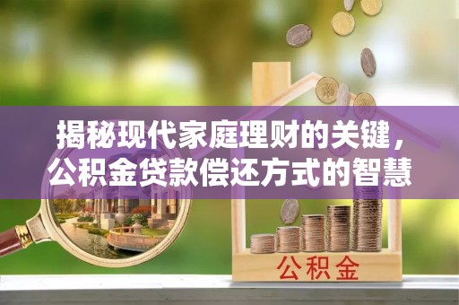 舒兰揭秘现代家庭理财的关键，公积金贷款偿还方式的智慧选择