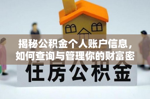 舒兰揭秘公积金个人账户信息，如何查询与管理你的财富密码