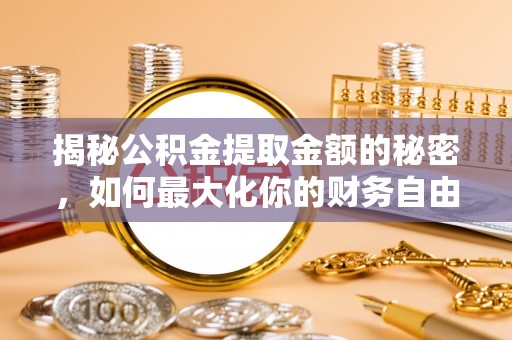 舒兰揭秘公积金提取金额的秘密，如何最大化你的财务自由