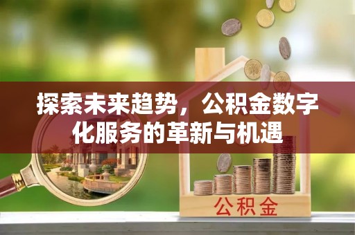 舒兰探索未来趋势，公积金数字化服务的革新与机遇