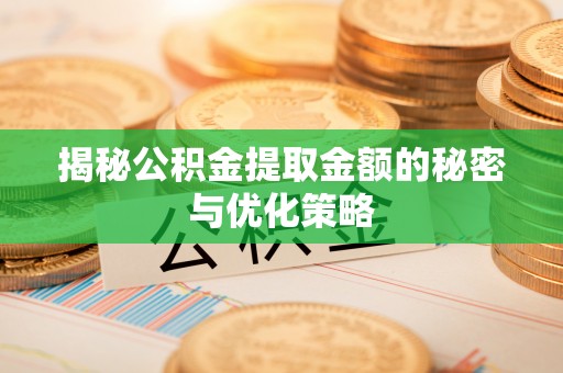 舒兰揭秘公积金提取金额的秘密与优化策略