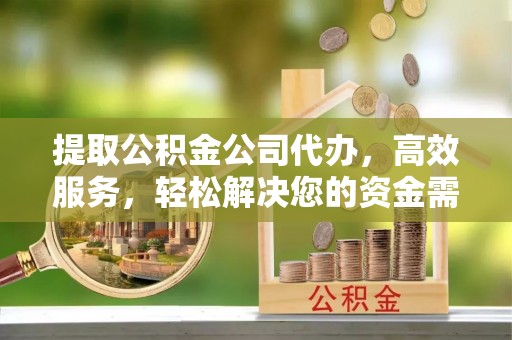舒兰提取公积金公司代办，高效服务，轻松解决您的资金需求